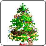 Merry Christmas Popular christmas game for tree makeup For festival genre.