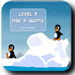 Shoot the opponent penguin using snow and bombs along with rocket to finish the level