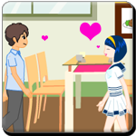 High School Flirting Instructions:
Carefully read the tutorial. Use your mouse to set your boy-target, then click on him as quickly as you can, till he falls in love with you. Be quick, lest your rival should steal his love for you.