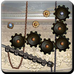 Connect it Place appropriate gears , so as to make the rod to move in the right direction