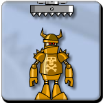 Destroy the robot with the bombs given